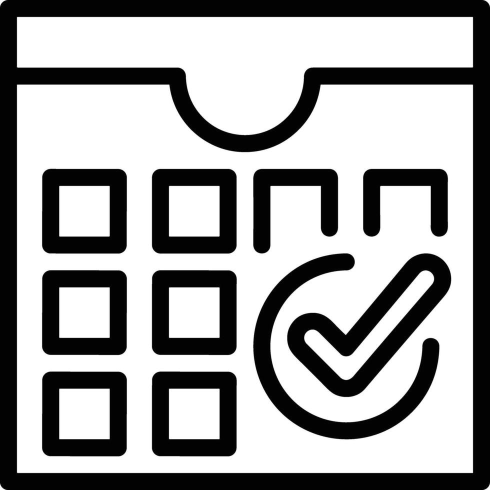 Calendar Icon for schedule reminder symbol image on the white background vector