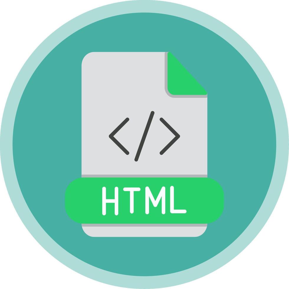Html Flat Multi Circle Icon vector