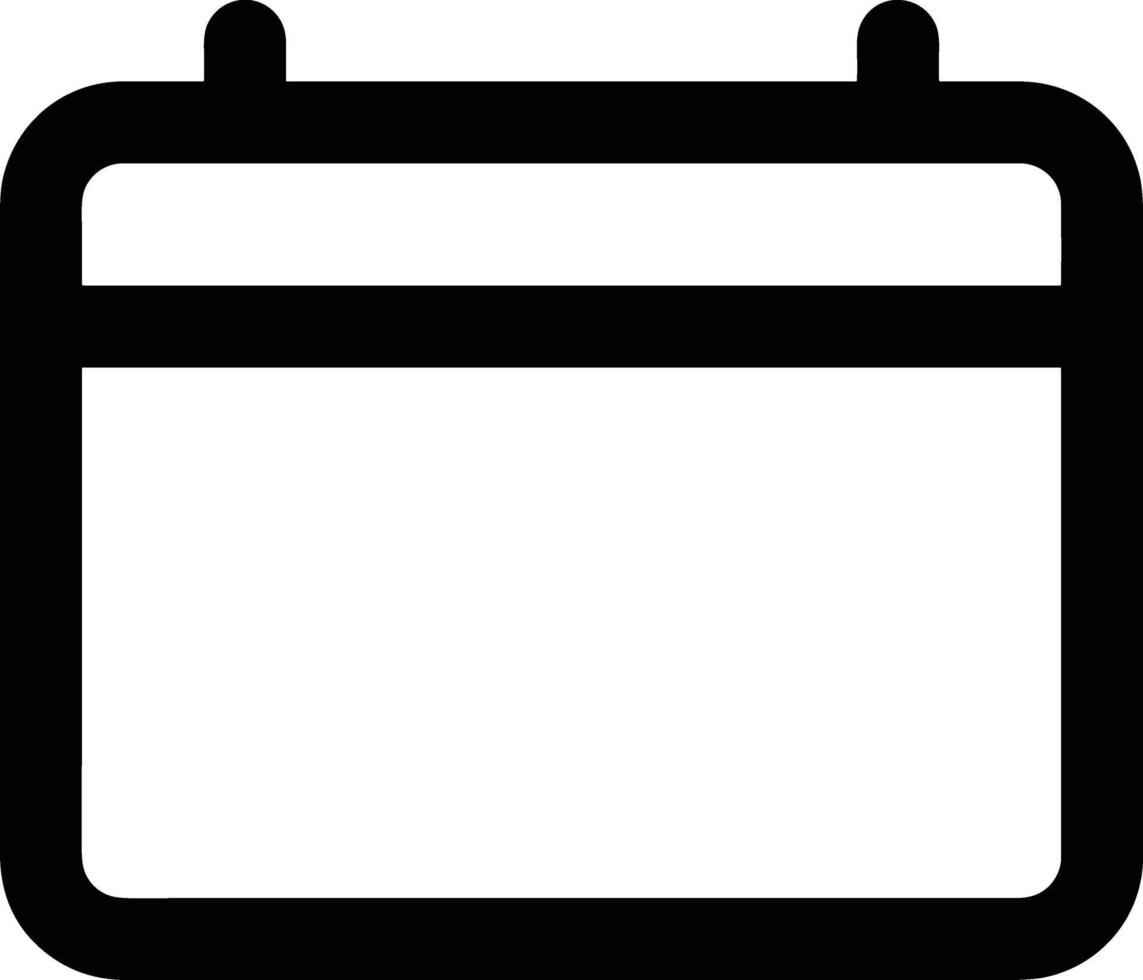 Calendar Icon for schedule reminder symbol image on the white background vector