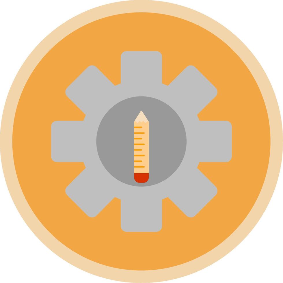 Edit Tools Flat Multi Circle Icon vector