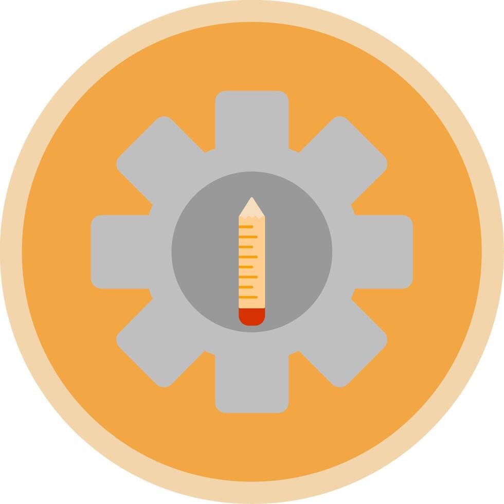 Edit Tools Flat Multi Circle Icon vector