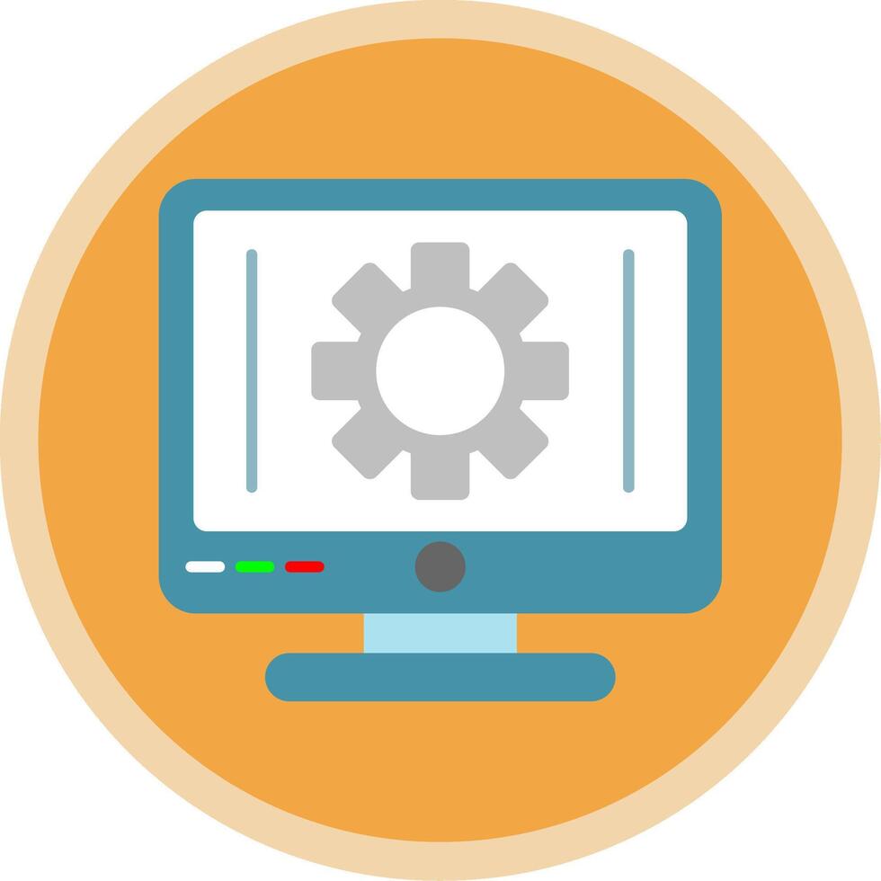Tool Flat Multi Circle Icon vector