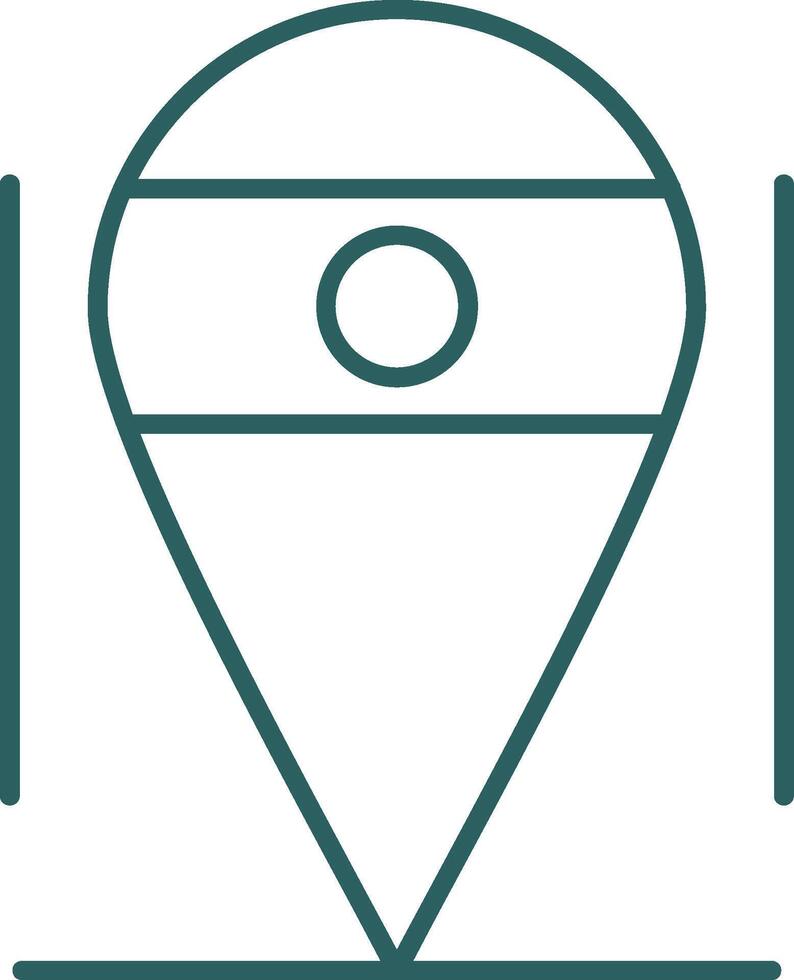 Location Line Gradient Round Corner Icon vector
