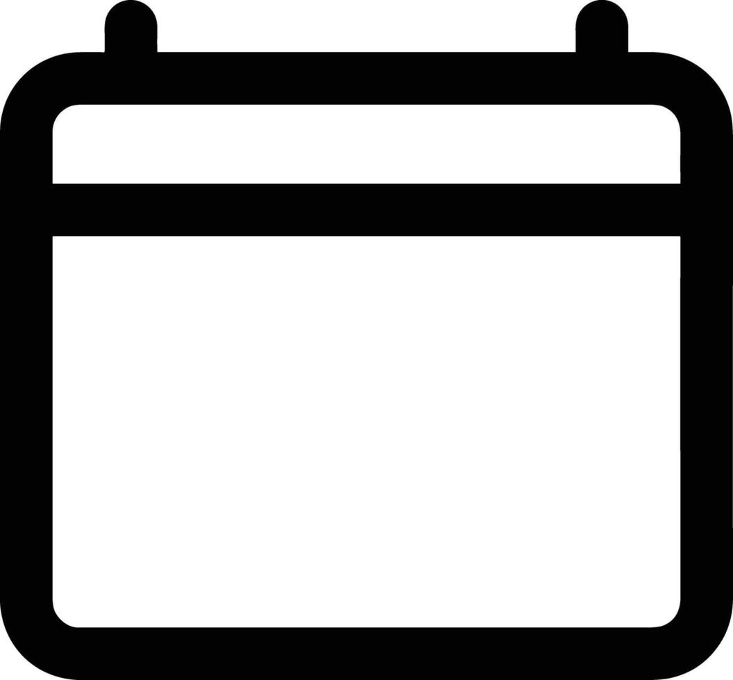 Calendar Icon for schedule reminder symbol image on the white background vector