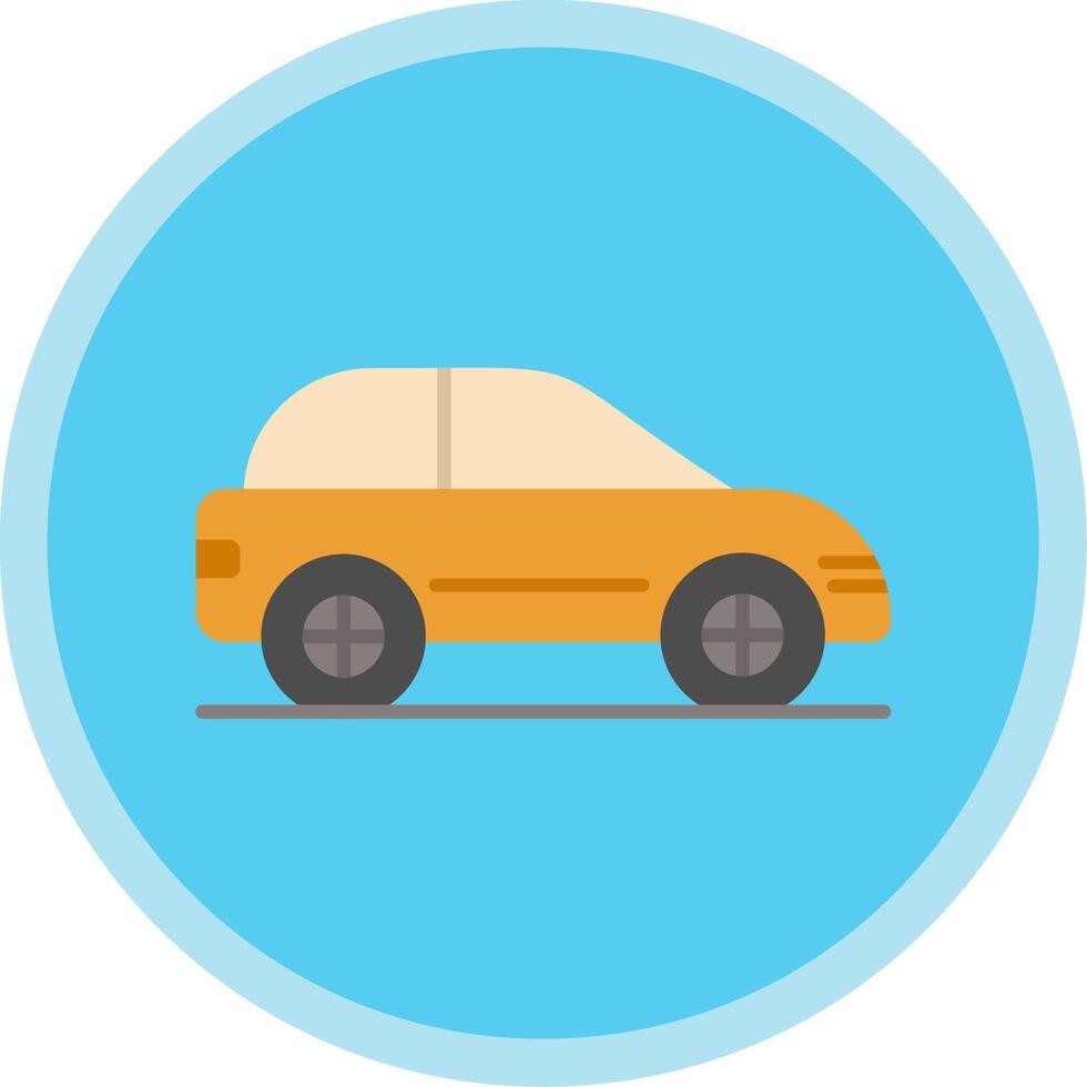 Car Flat Multi Circle Icon vector