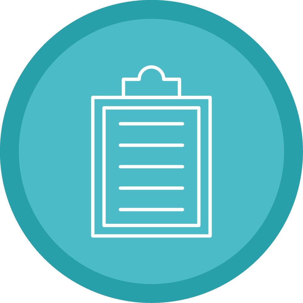 Clipboard Line Multi Circle Icon vector