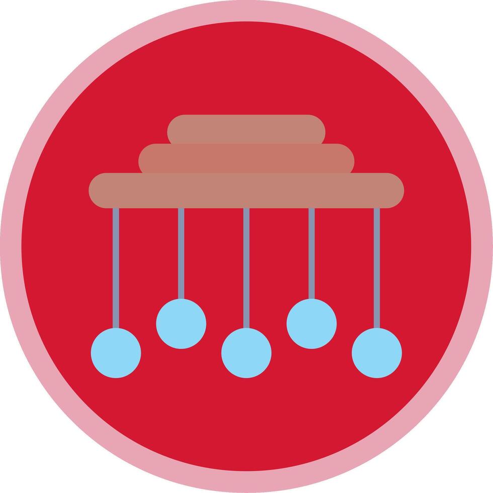 Pendulum Flat Multi Circle Icon vector