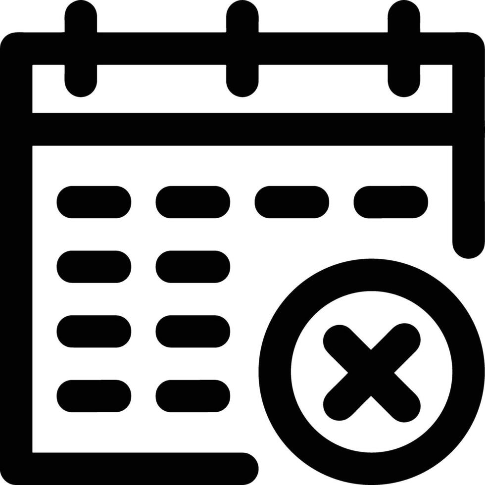 Calendar Icon for schedule reminder symbol image on the white background vector