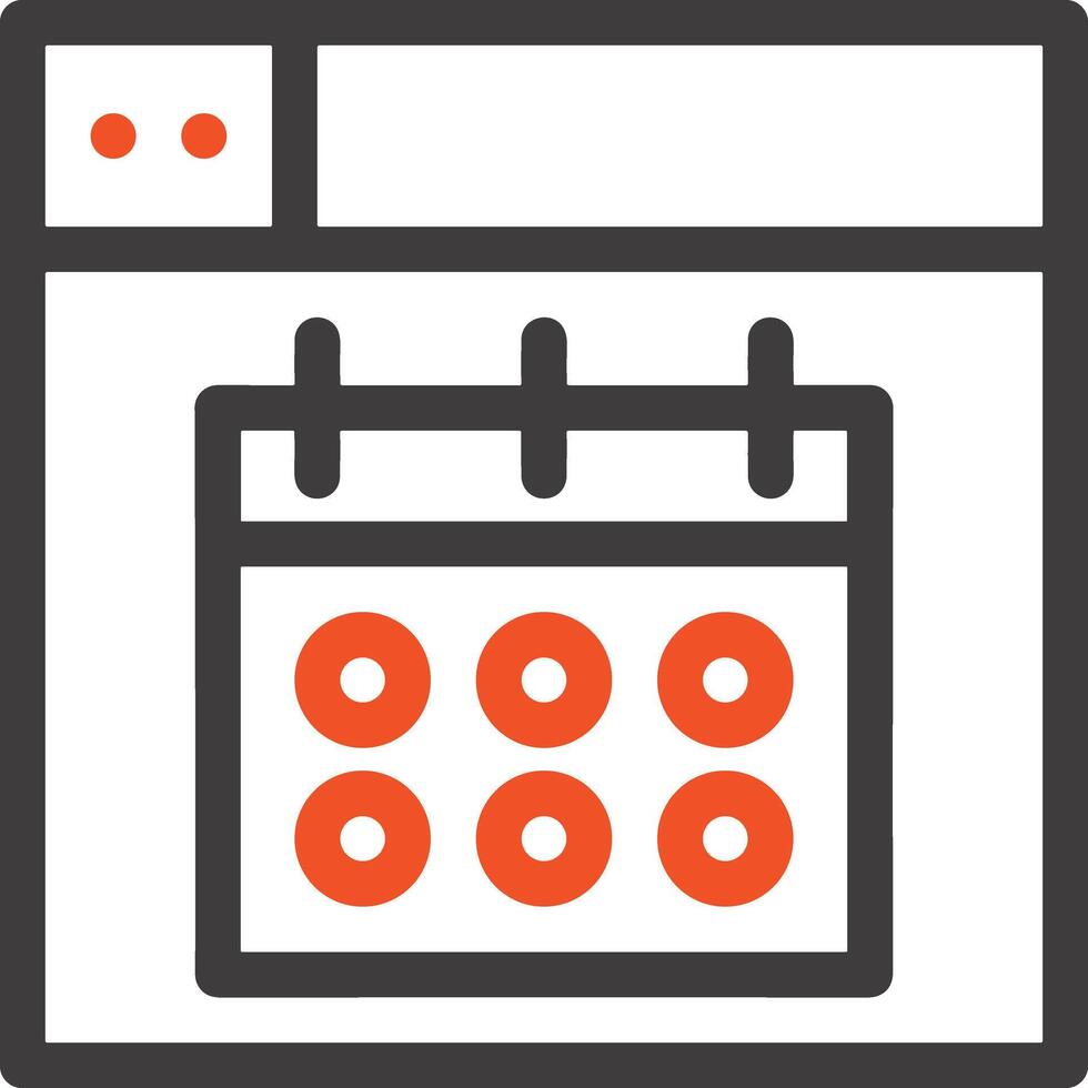 Calendar Icon for schedule reminder symbol image on the white background vector