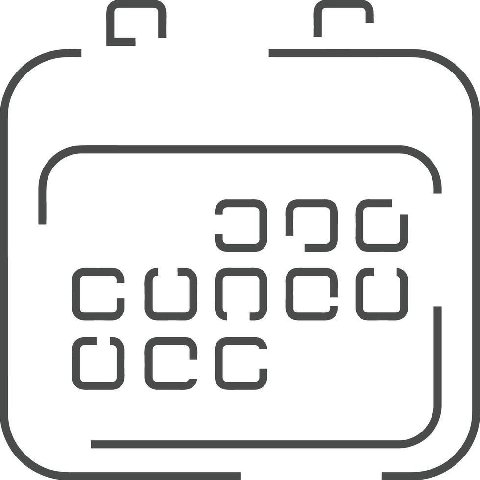Calendar Icon for schedule reminder symbol image on the white background vector