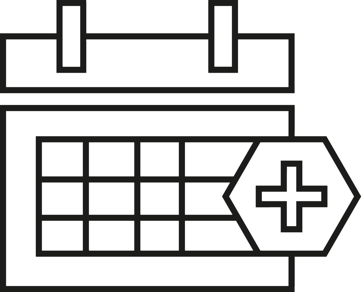 Calendar Icon for schedule reminder symbol image on the white background vector