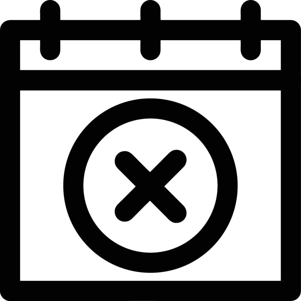 Calendar Icon for schedule reminder symbol image on the white background vector