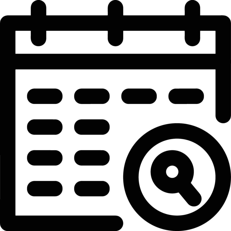 Calendar Icon for schedule reminder symbol image on the white background vector