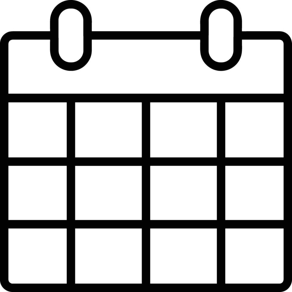 Calendar Icon for schedule reminder symbol image on the white background vector