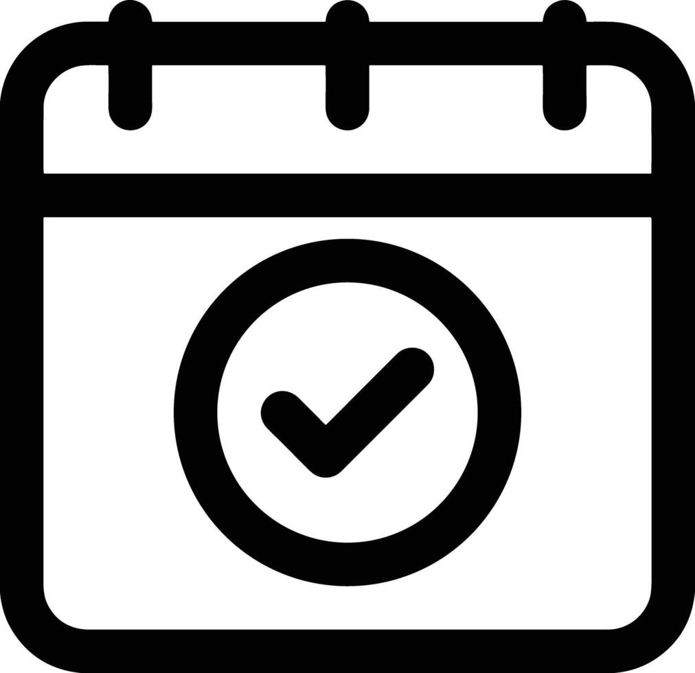 Calendar Icon for schedule reminder symbol image on the white background vector