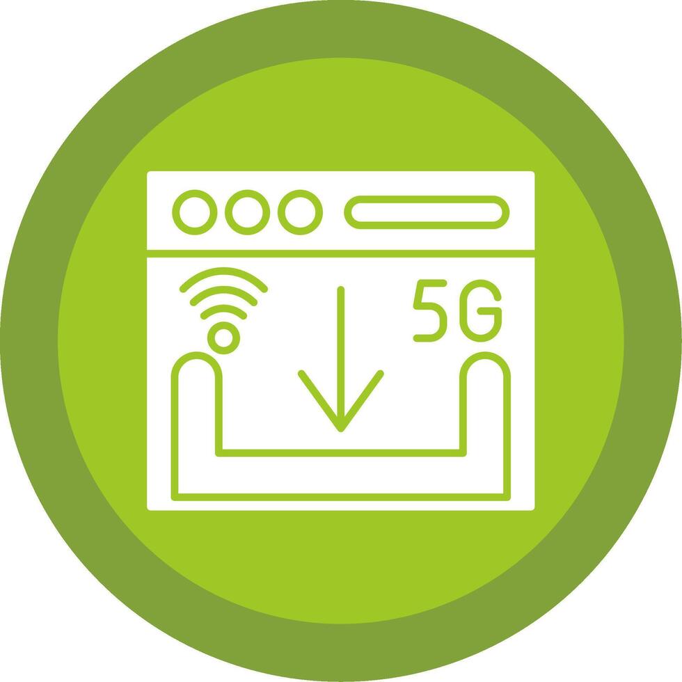 Download Glyph Multi Circle Icon vector