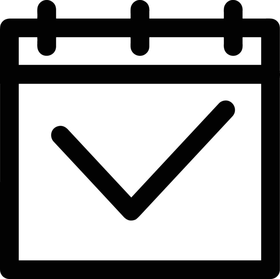 Calendar Icon for schedule reminder symbol image on the white background vector