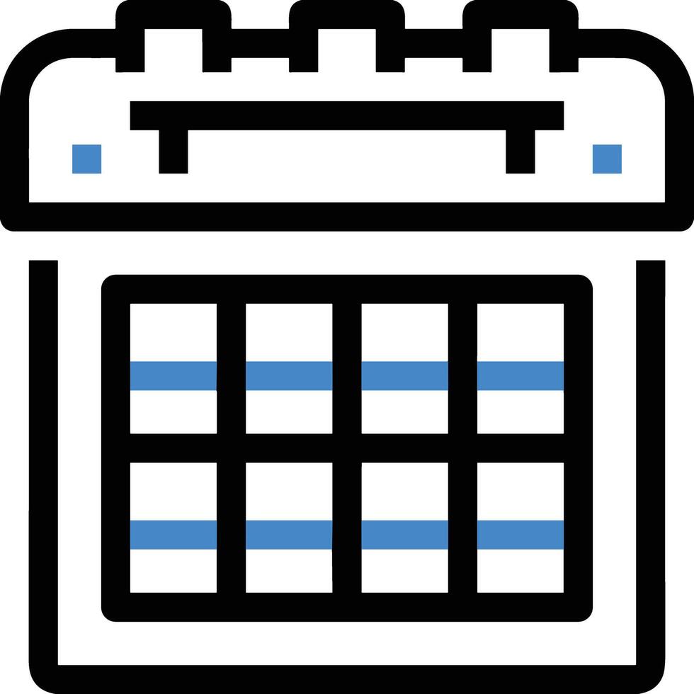 Calendar Icon for schedule reminder symbol image on the white background vector