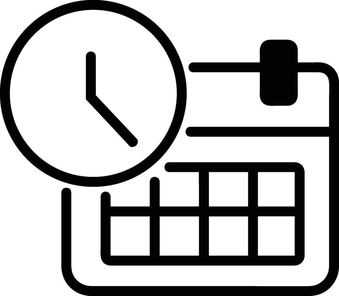 Calendar Icon for schedule reminder symbol image on the white background vector