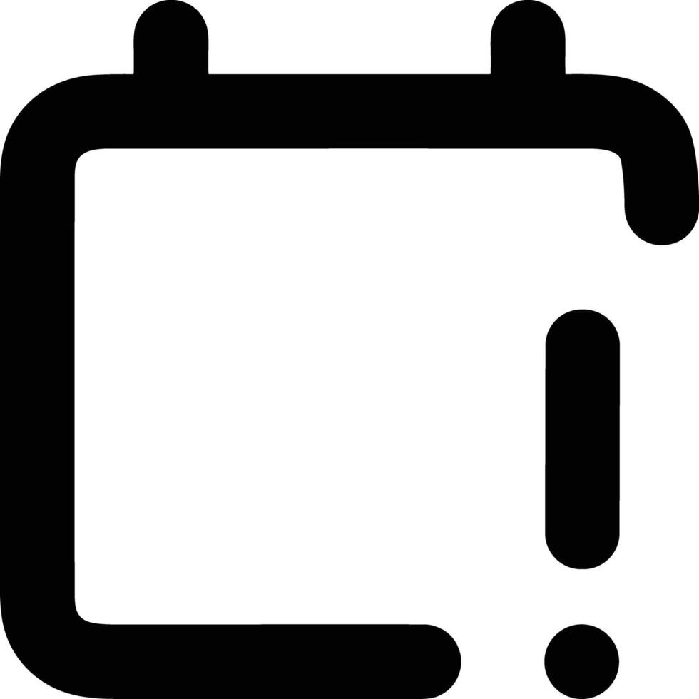 Calendar Icon for schedule reminder symbol image on the white background vector