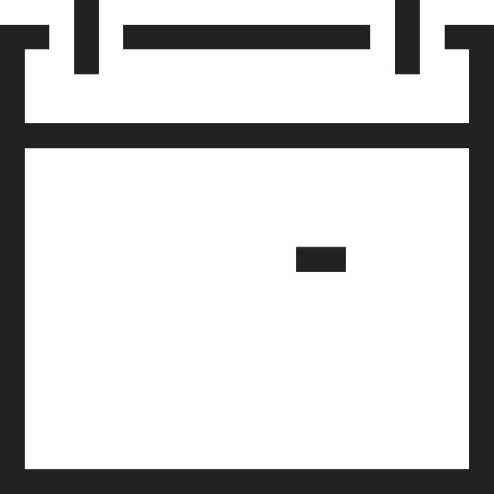 Calendar Icon for schedule reminder symbol image on the white background vector