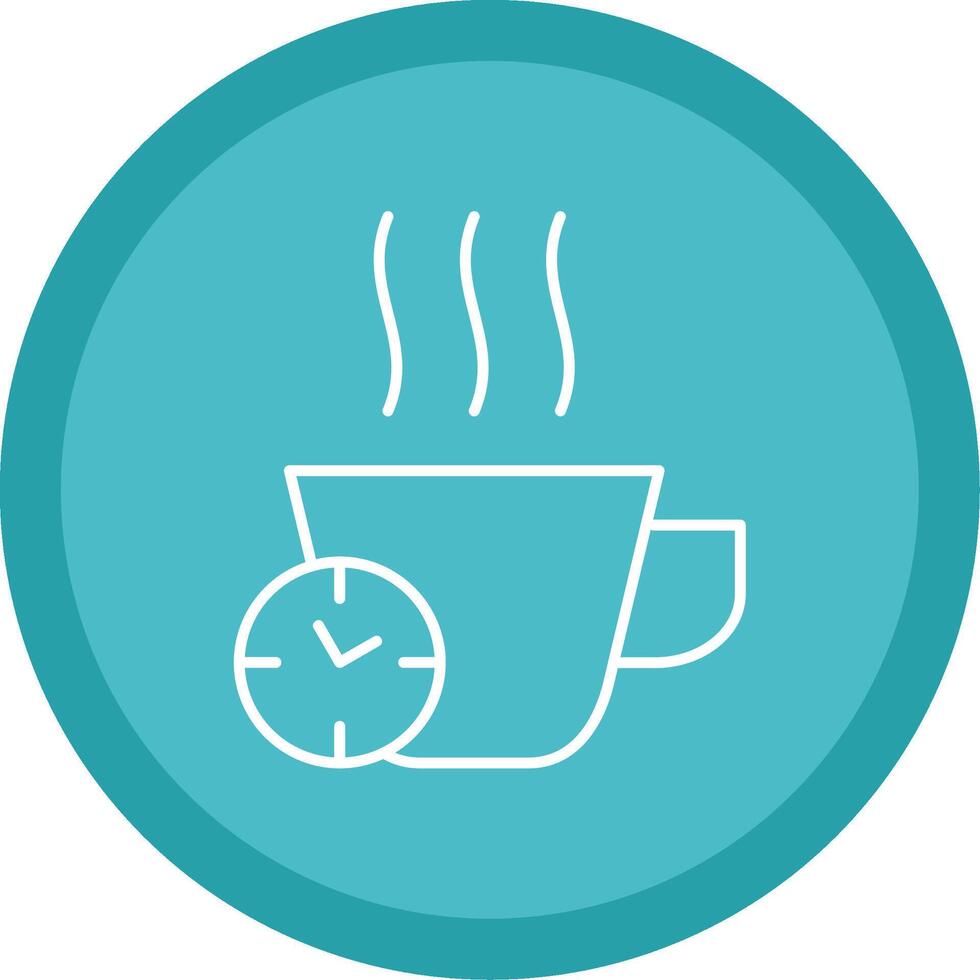 Break Time Line Multi Circle Icon vector