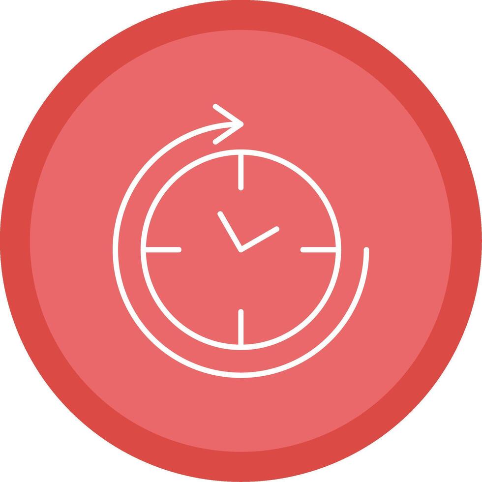 Clockwise Line Multi Circle Icon vector