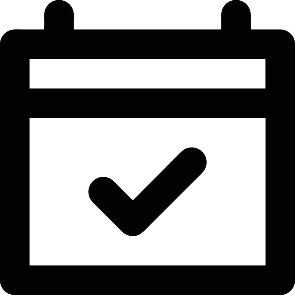 Calendar Icon for schedule reminder symbol image on the white background vector