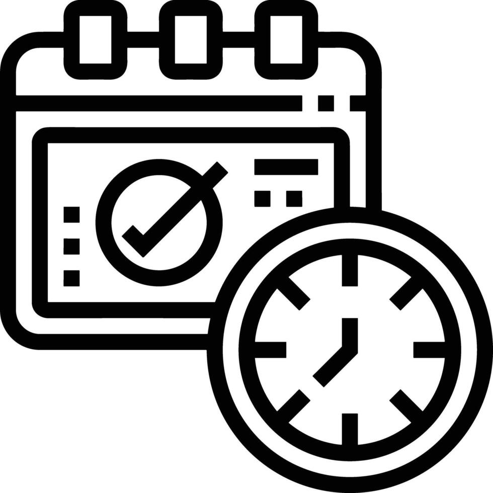 Calendar Icon for schedule reminder symbol image on the white background vector