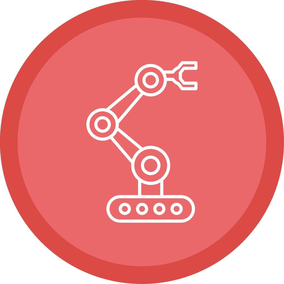 Robotics Line Multi Circle Icon vector