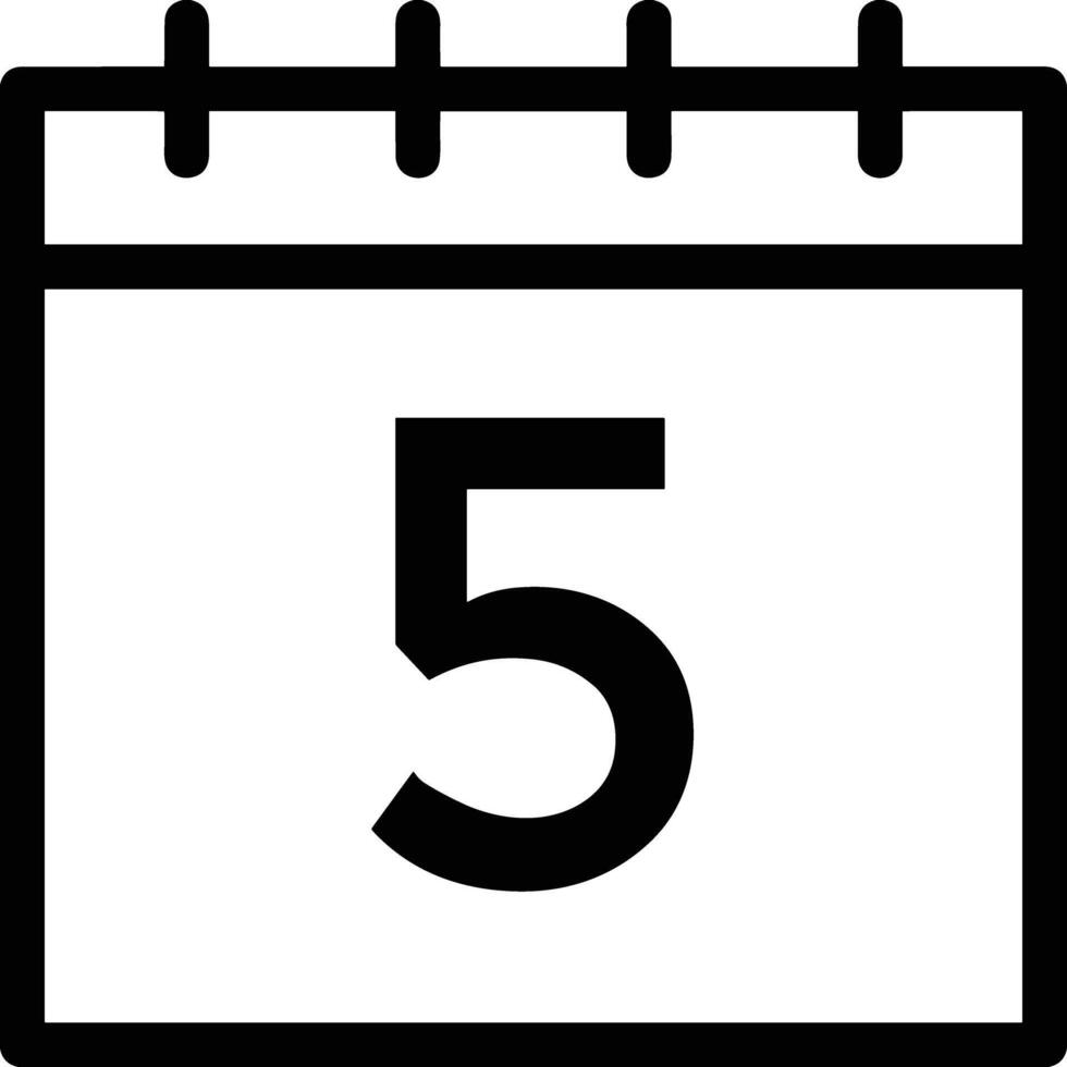 Calendar Icon for schedule reminder symbol image on the white background vector