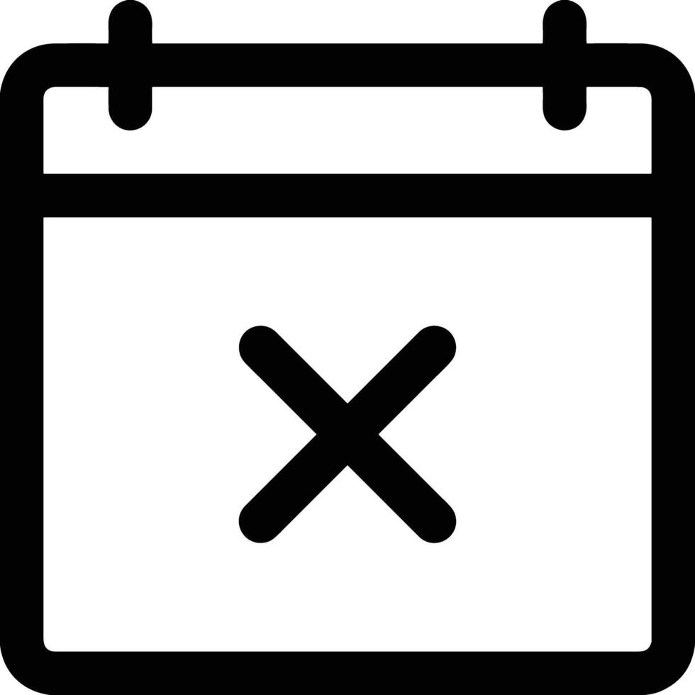 Calendar Icon for schedule reminder symbol image on the white background vector