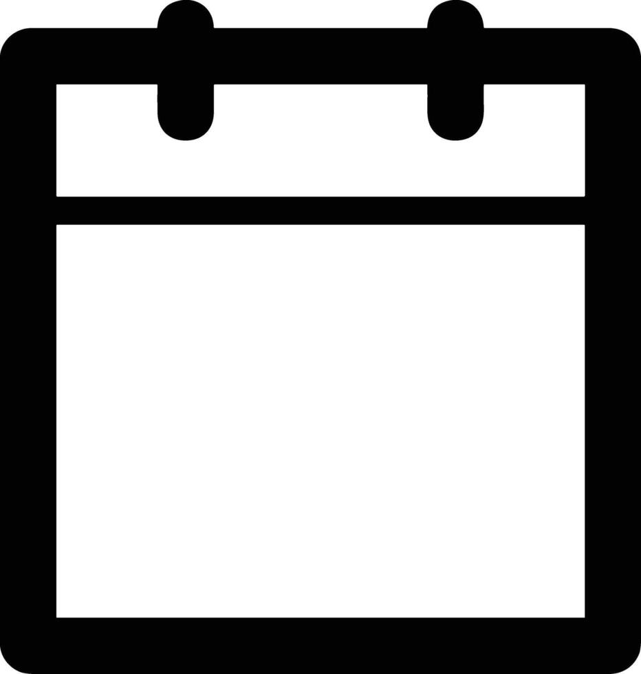 Calendar Icon for schedule reminder symbol image on the white background vector