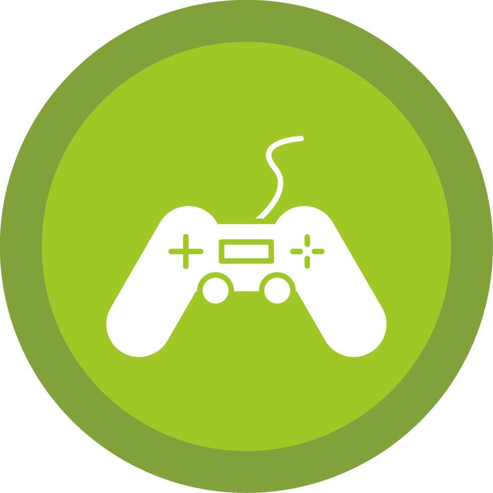 Gaming Glyph Multi Circle Icon vector