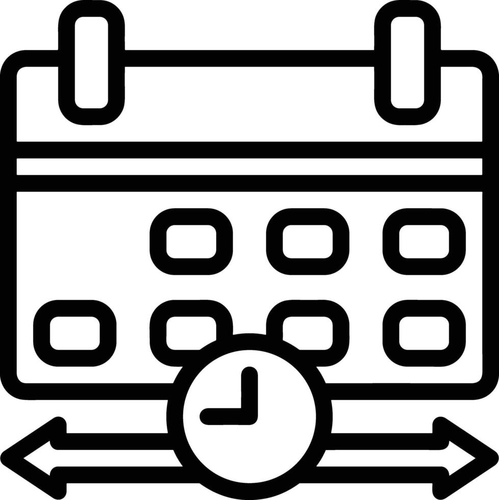 Calendar Icon for schedule reminder symbol image on the white background vector