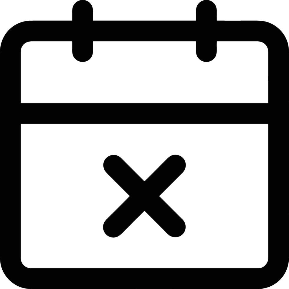 Calendar Icon for schedule reminder symbol image on the white background vector
