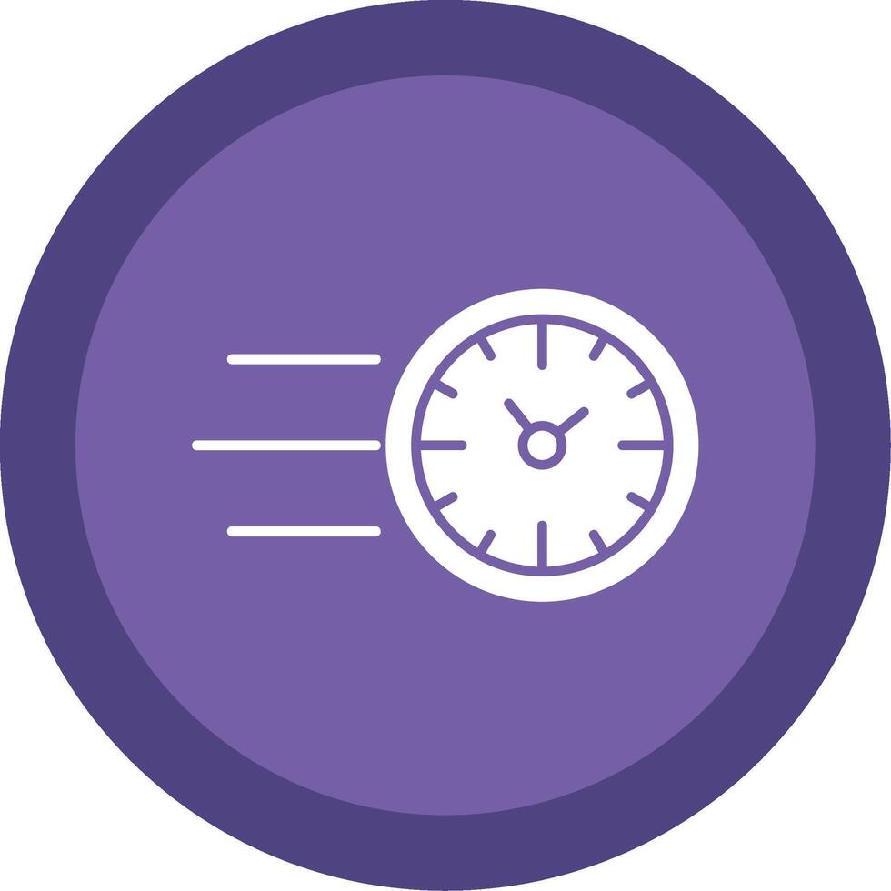 Fast Time Glyph Multi Circle Icon vector