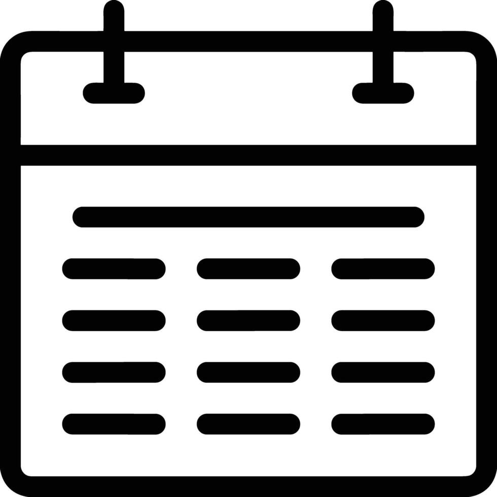 Calendar Icon for schedule reminder symbol image on the white background vector