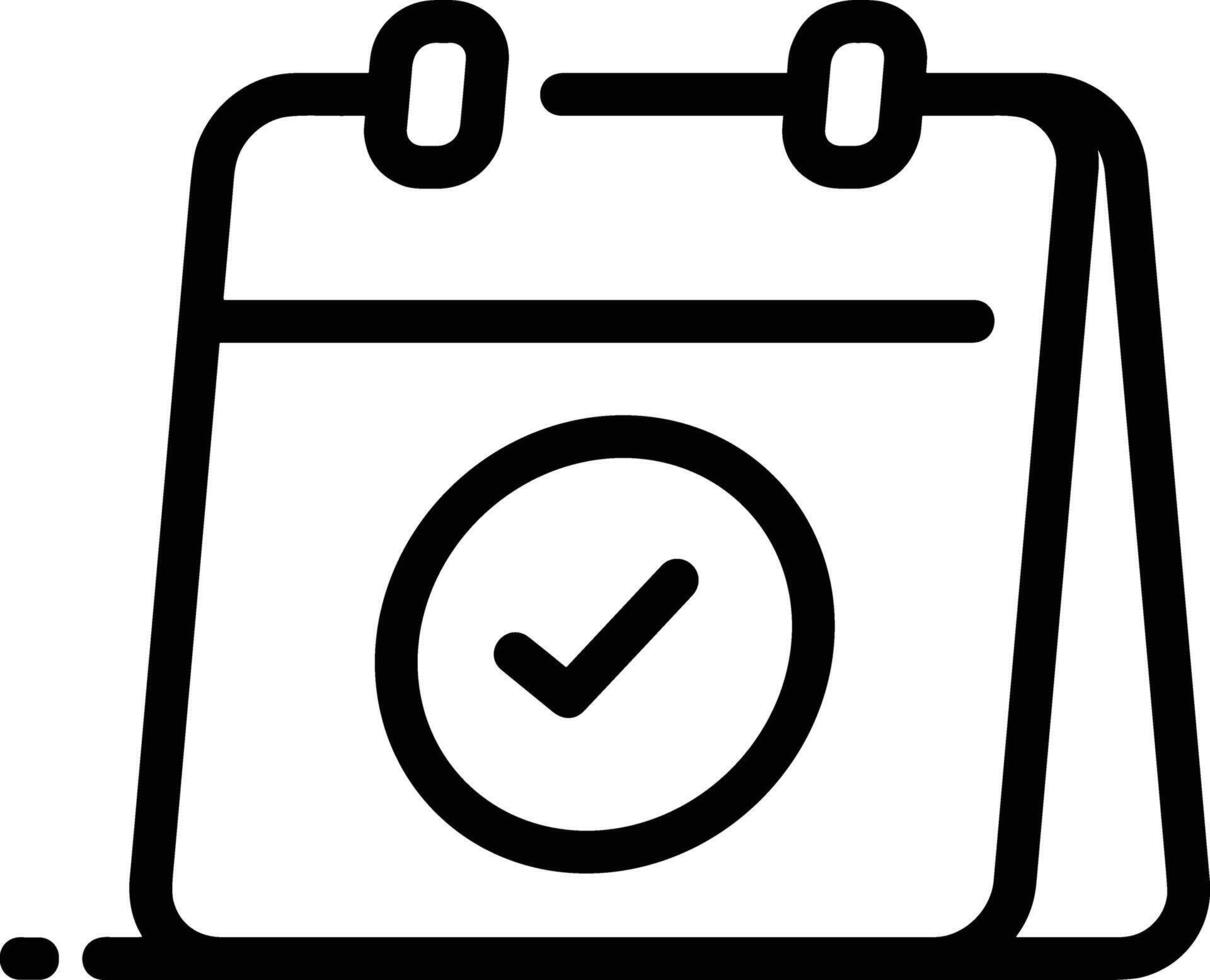 Calendar Icon for schedule reminder symbol image on the white background vector