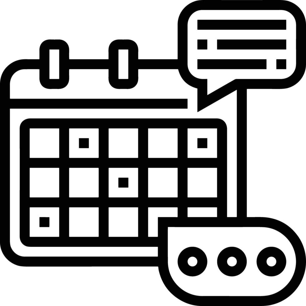 Calendar Icon for schedule reminder symbol image on the white background vector