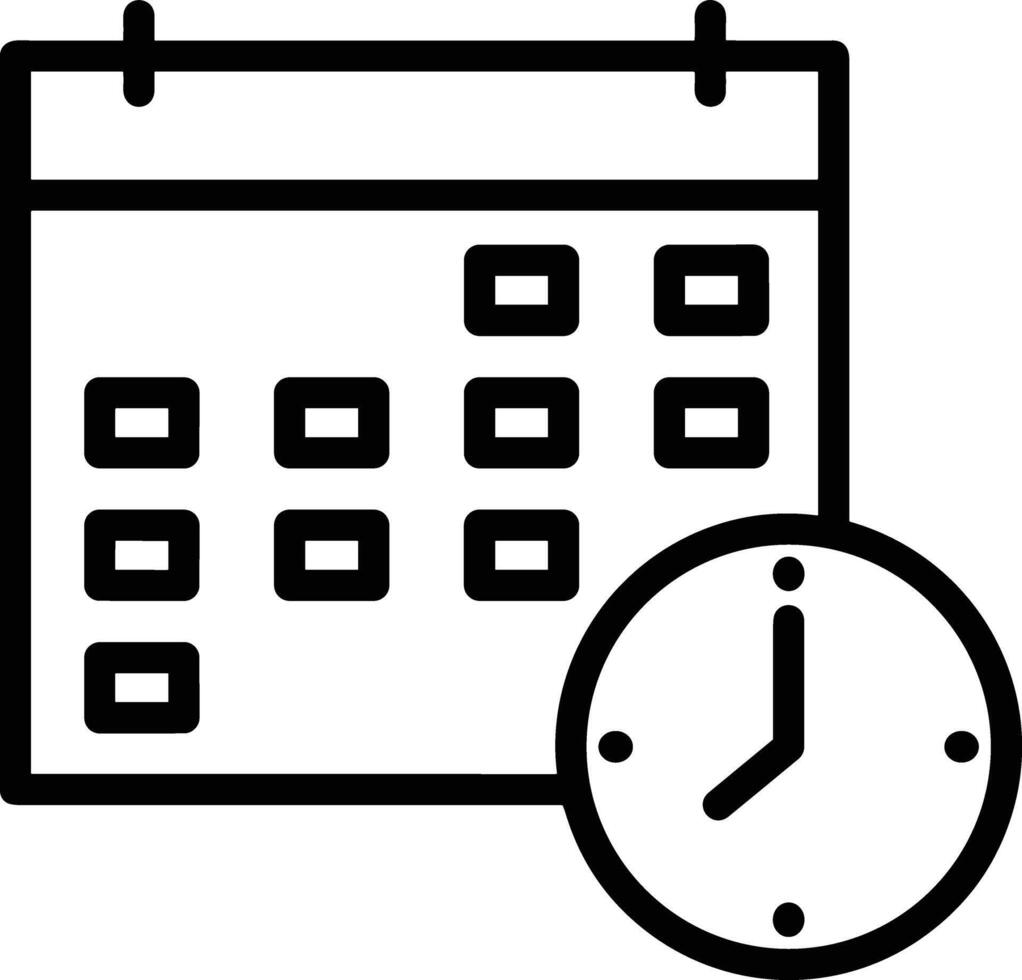 Calendar Icon for schedule reminder symbol image on the white background vector