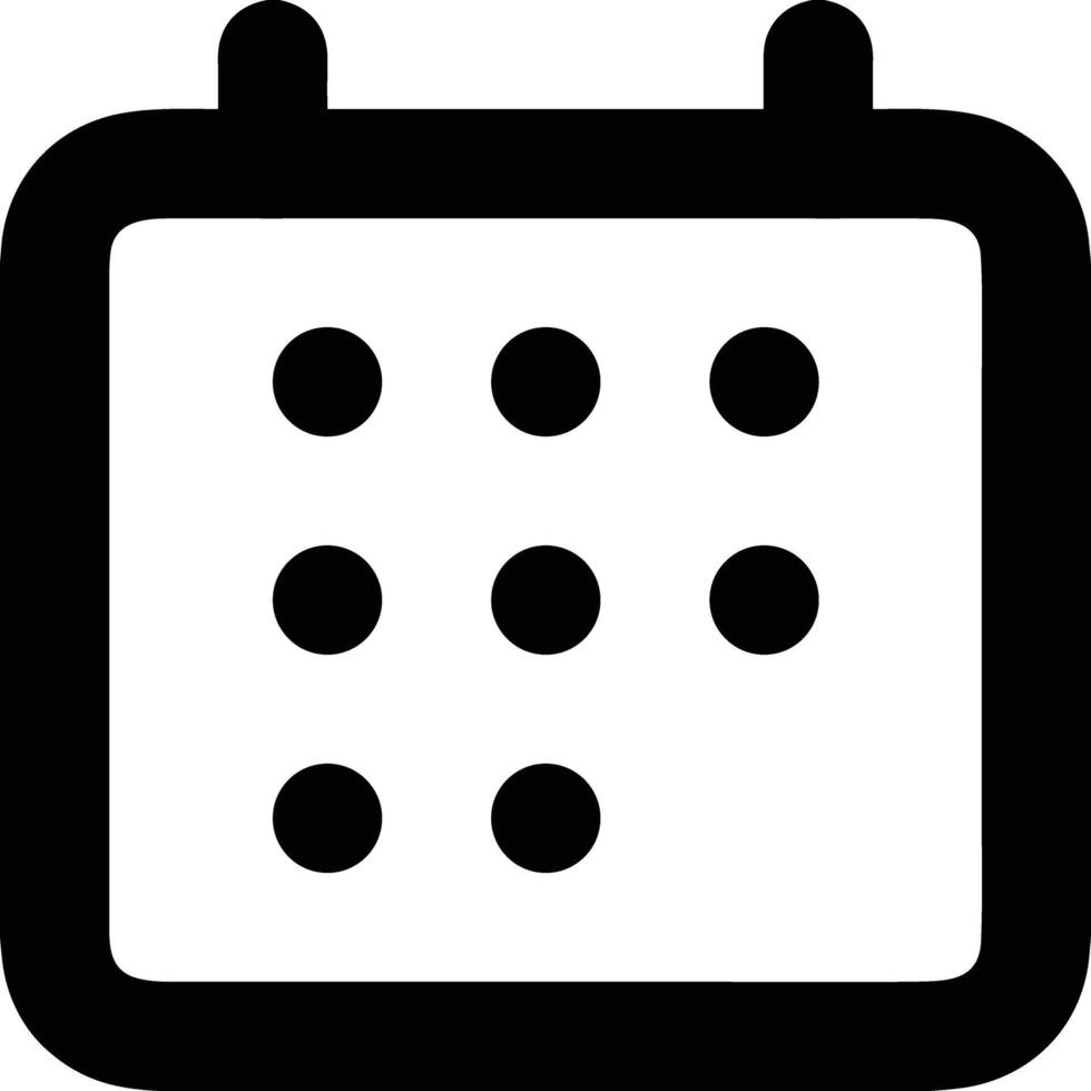 Calendar Icon for schedule reminder symbol image on the white background vector