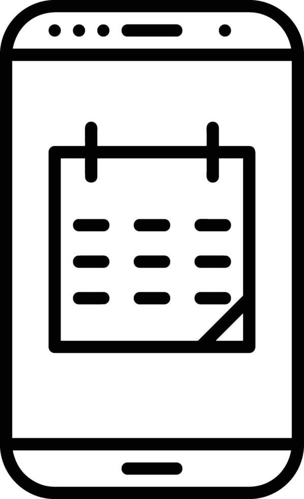 Calendar Icon for schedule reminder symbol image on the white background vector