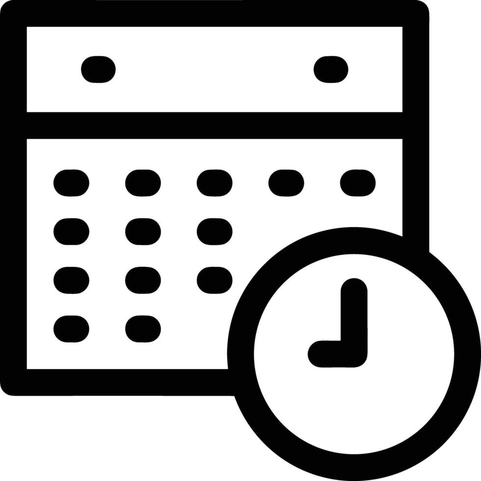 Calendar Icon for schedule reminder symbol image on the white background vector