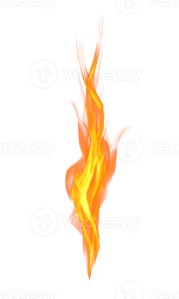 flamma isolerat på transparent bakgrund png