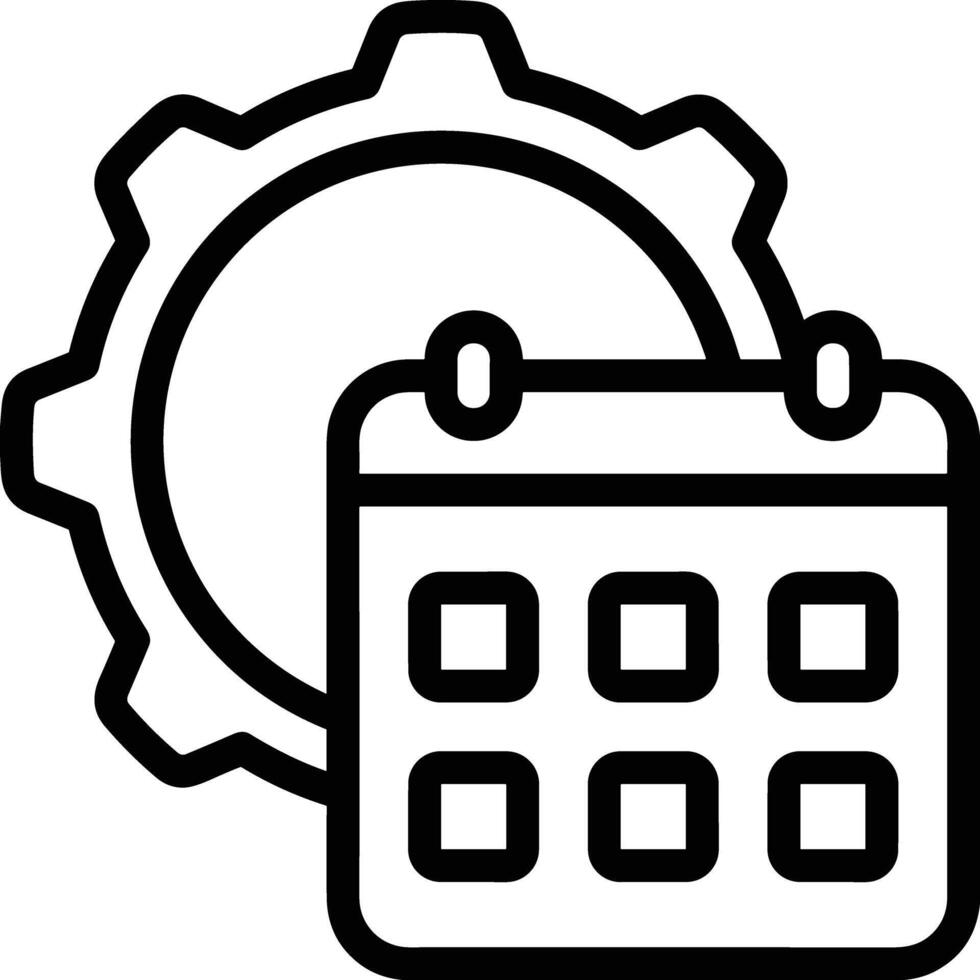 Calendar Icon for schedule reminder symbol image on the white background vector