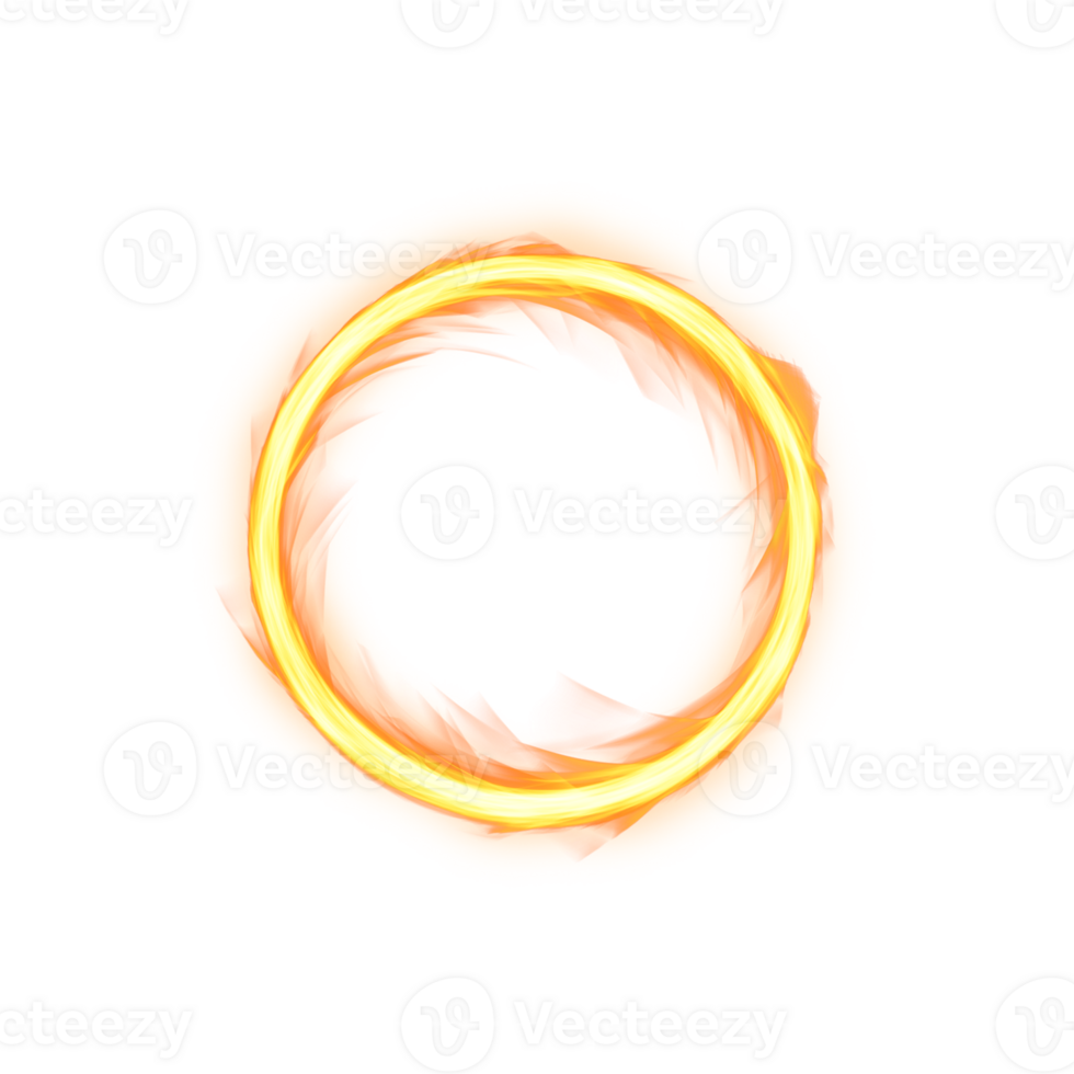 Transparent ring of fire png