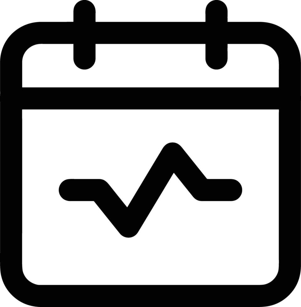 Calendar Icon for schedule reminder symbol image on the white background vector