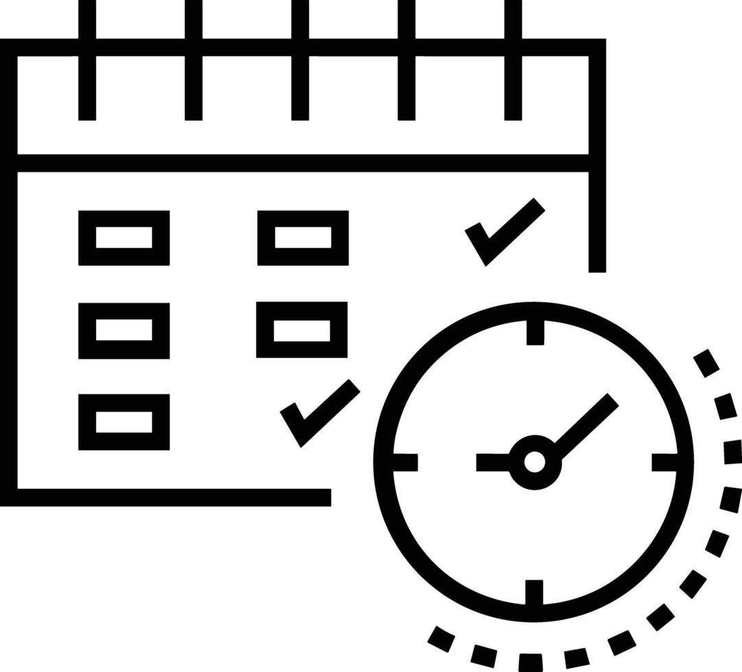 Calendar Icon for schedule reminder symbol image on the white background vector