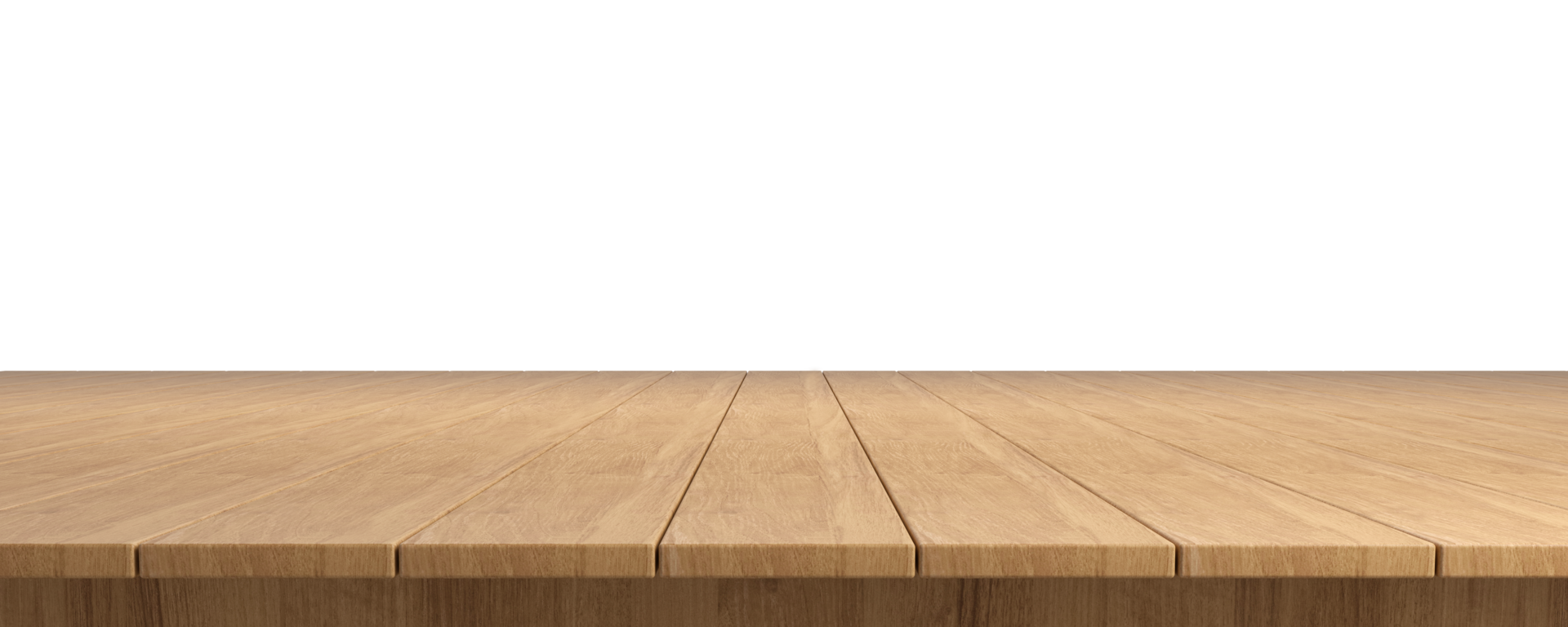 Empty clear pine wood table top transparent cut out backgrounds file png